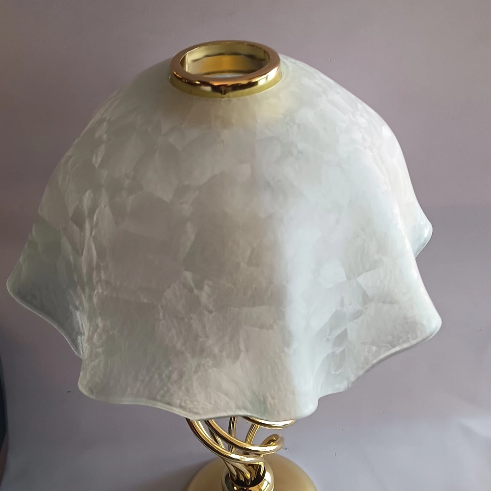 Partylite Paragon Twisted Brass Frosted Shade Votive Tealight